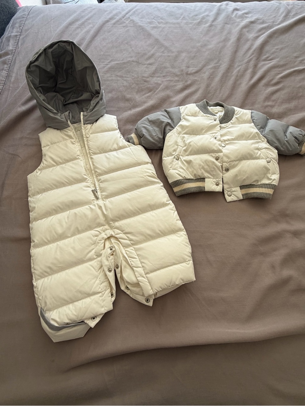 Nicholas & Bears Puffer Baby Snowsuit Set